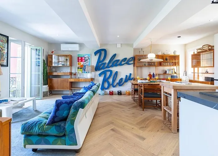 2 Chambres, Balcons, Vue Imprenable, Climatisation - Palace Bleu